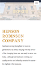 Mobile Screenshot of hensonrobinson.com